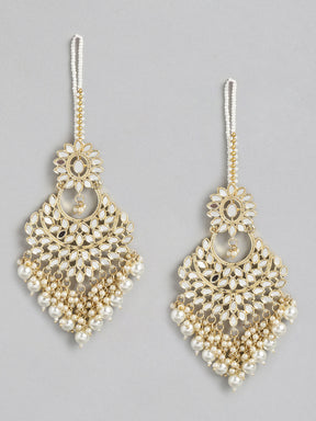 White Classic Drop Earrings