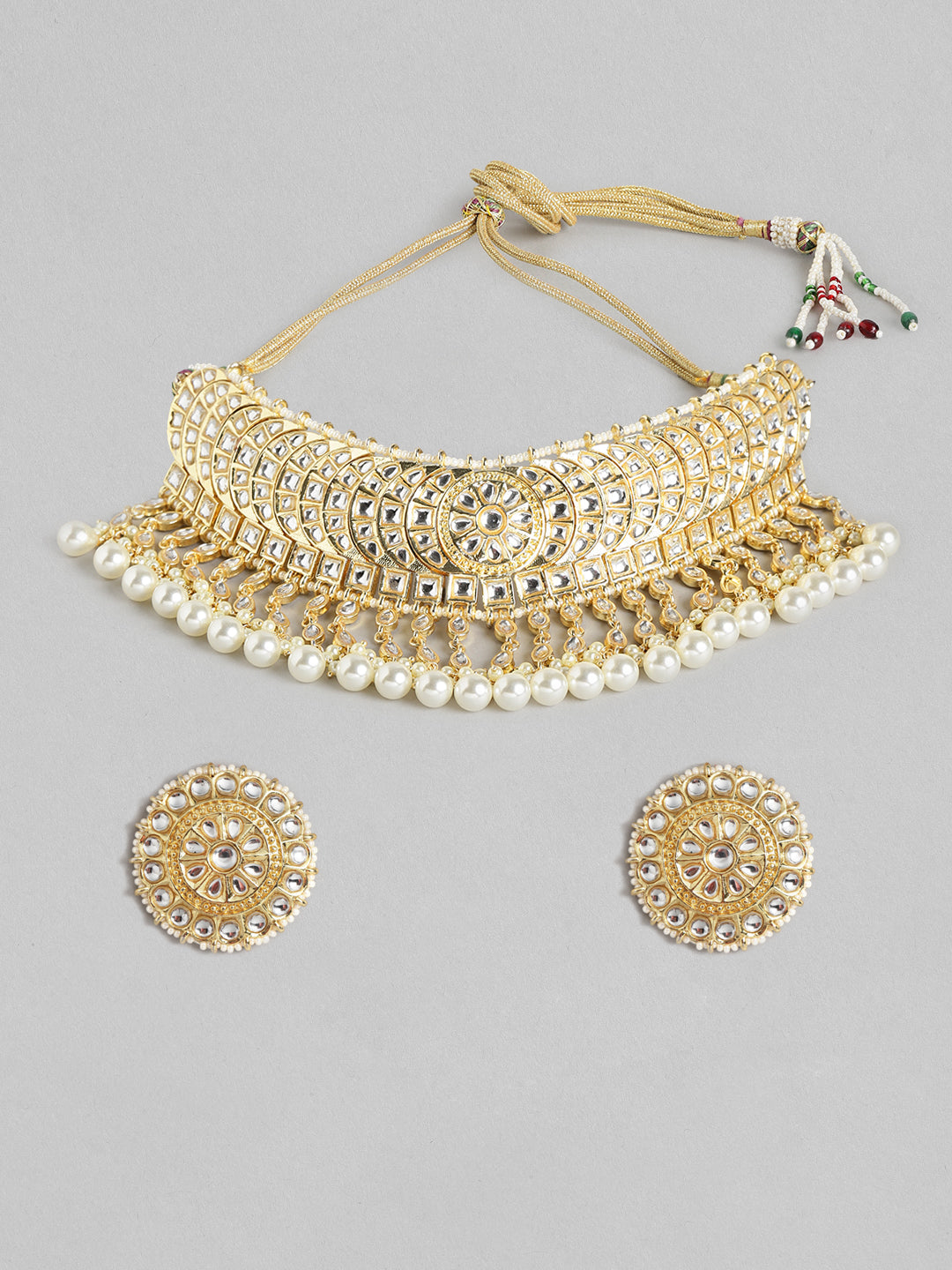 Gold-Plated Pachi Kundan Choker Set