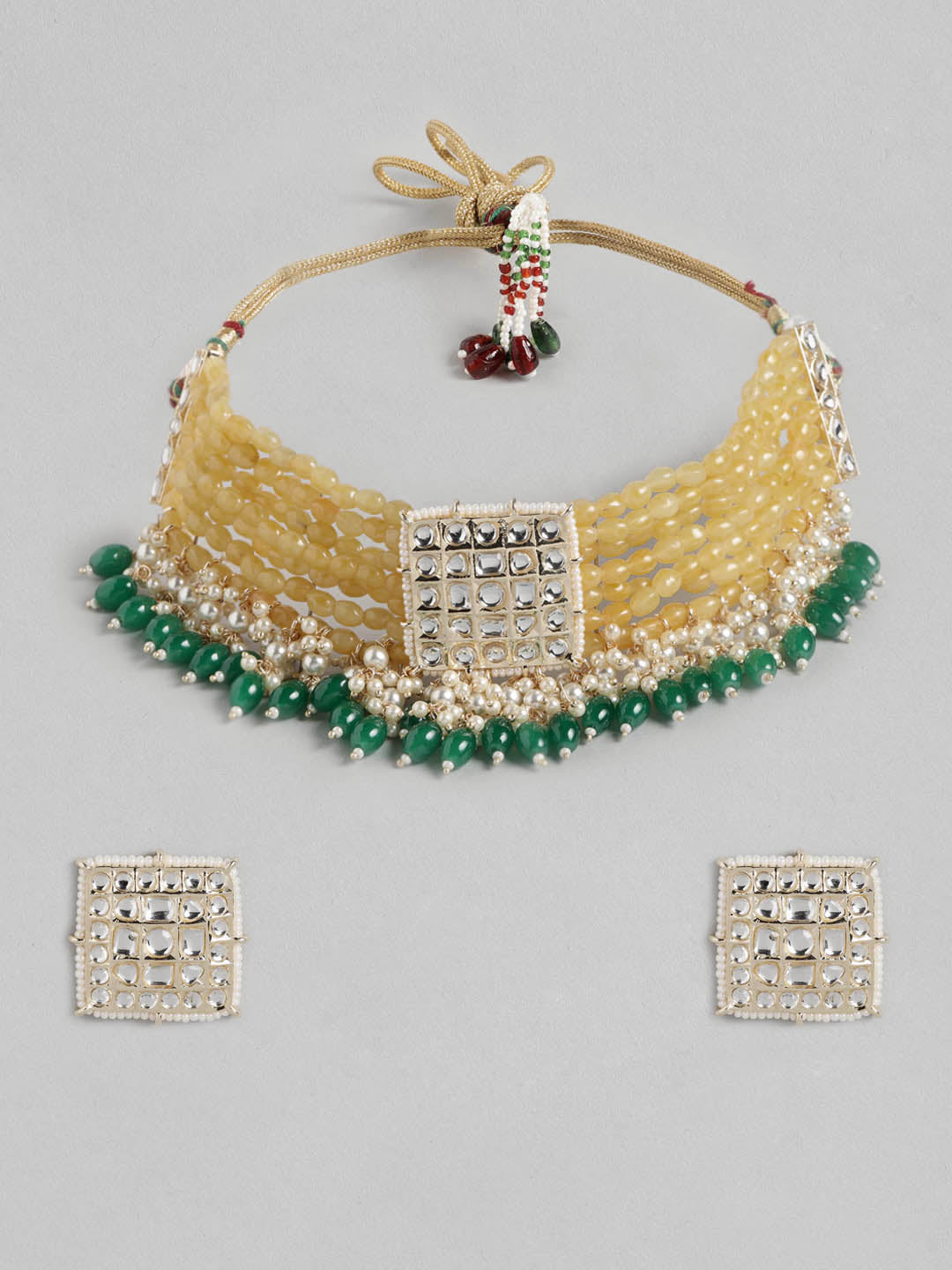 Yellow Gold-Plated Jewellery Set