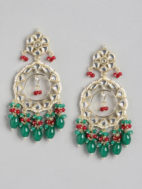 Green Classic Drop Earrings