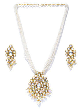 Handcrafted Gold Plated Kundan Jewellery Set