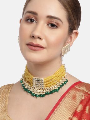 Yellow Gold-Plated Jewellery Set