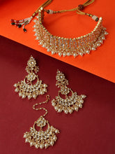 White Kundan Studded Handcrafted Choker Set