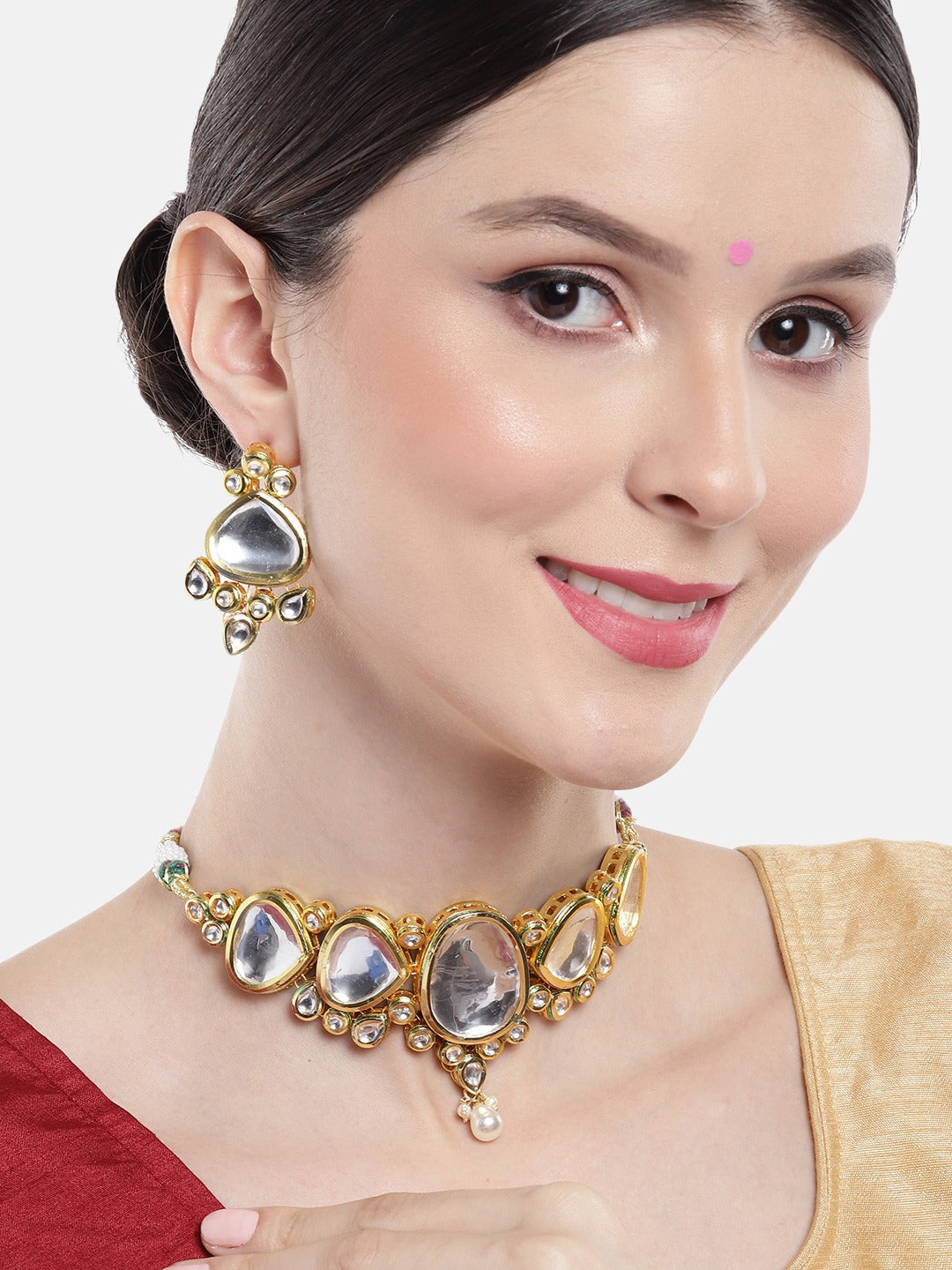 Kundan Studded Jewellery Set