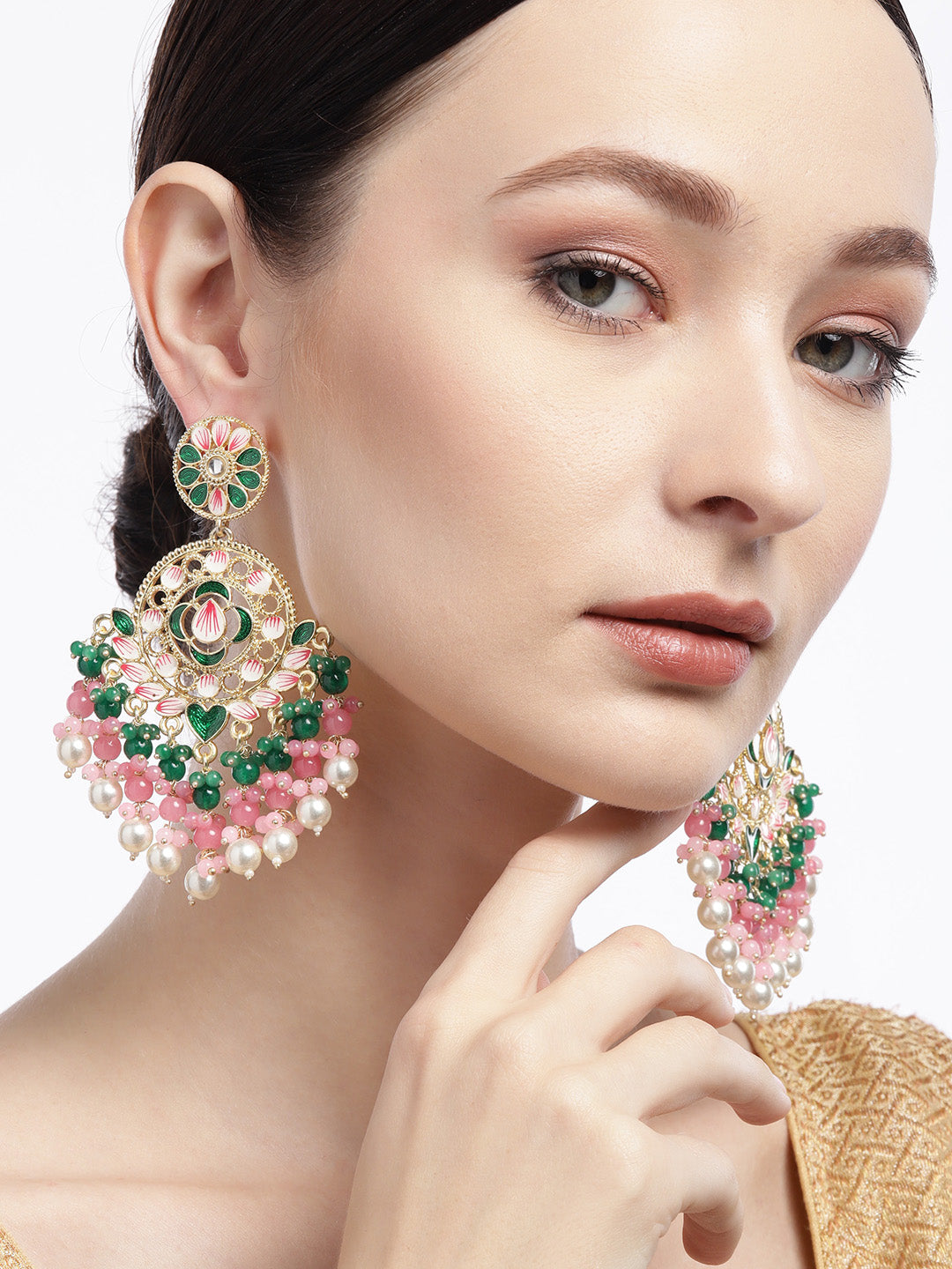 Handcrafted Beaded Classic Drop Earrings