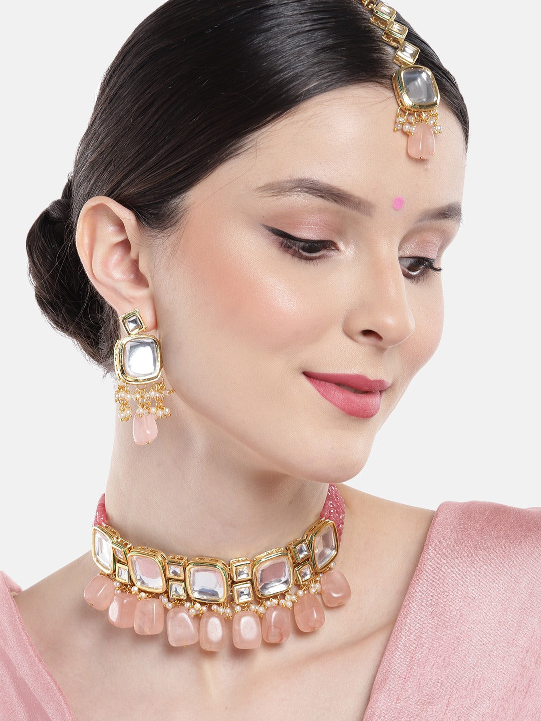 Kundan Studded Jewellery Set