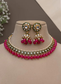 Melaniborsa Single line Kundan jewellery set