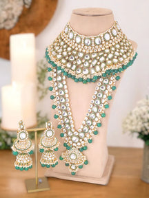 MELANIBORSA FULL BRIDAL JEWELLERY SET WITH MATHAPTTI