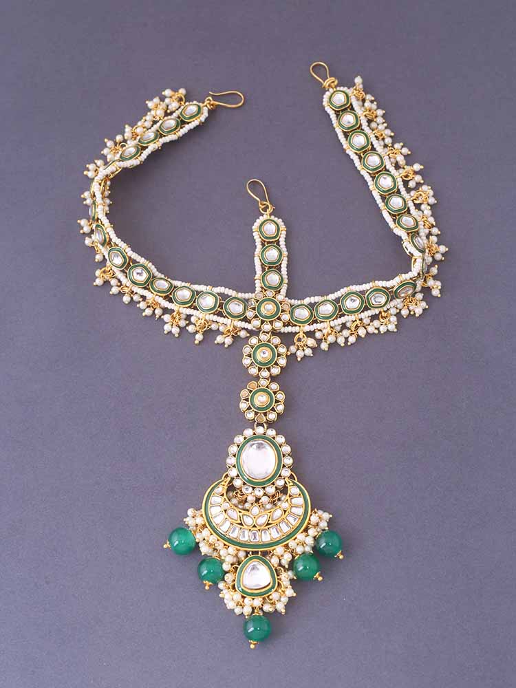 MELANIBORSA FULL BRIDAL JEWELLERY SET WITH MATHAPTTI