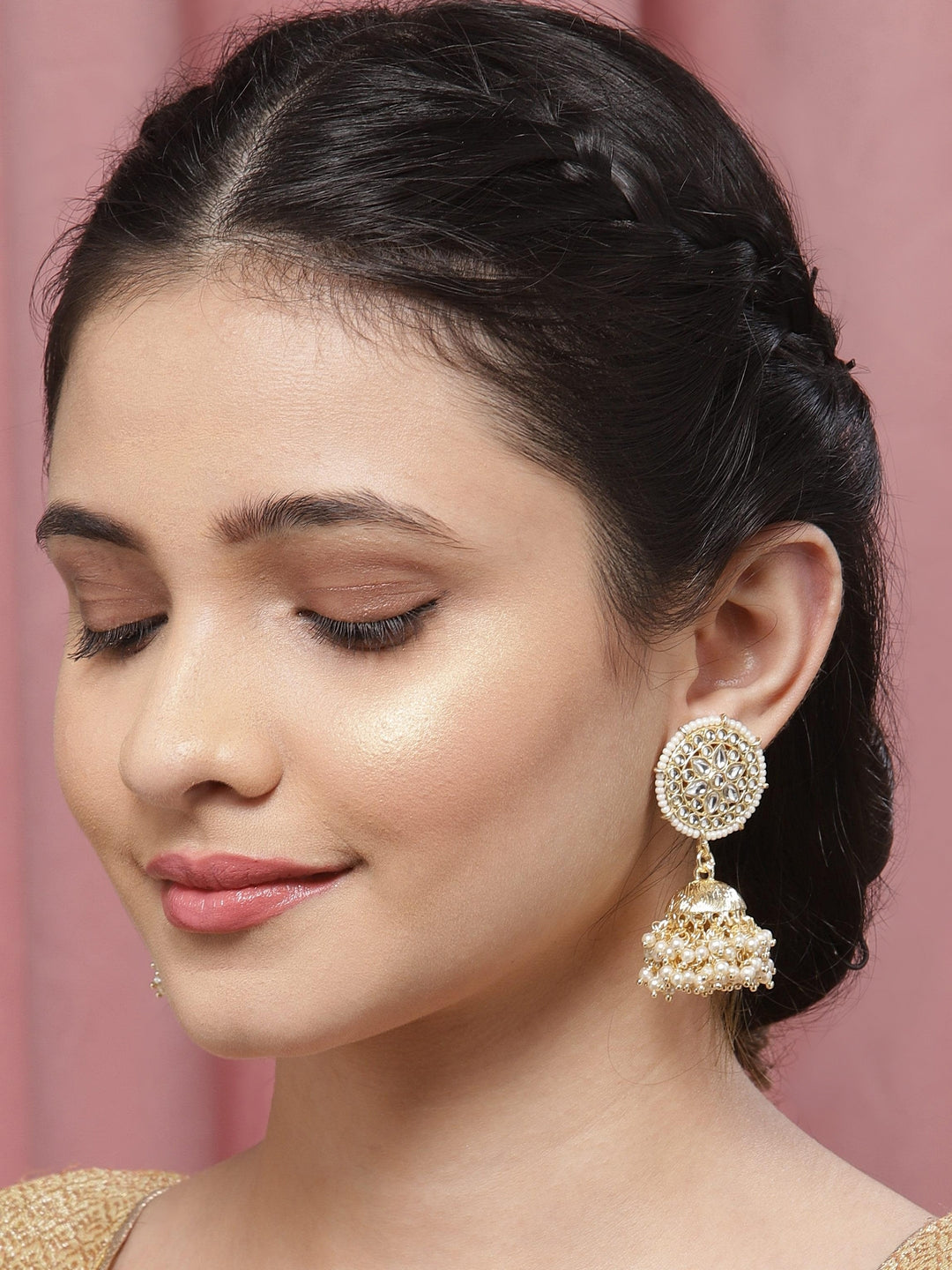 Bollywood Look Small Peral Jhumka