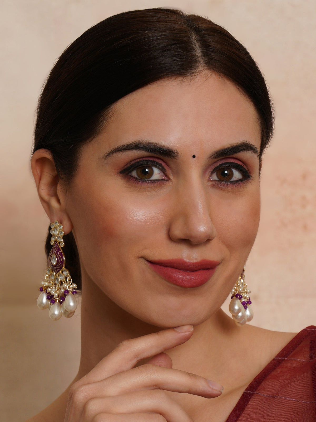 Kundan Classic Drop Earrings