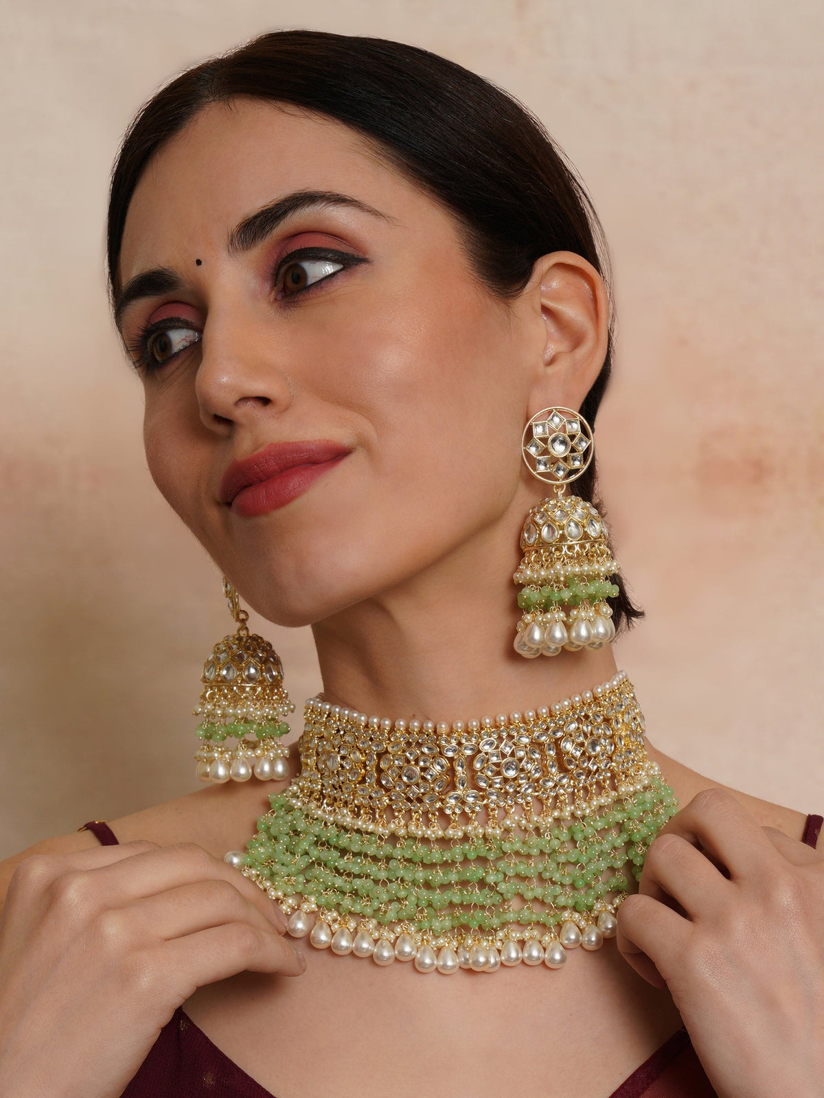 High Quality Beads & KundanBridal Jewellery Set