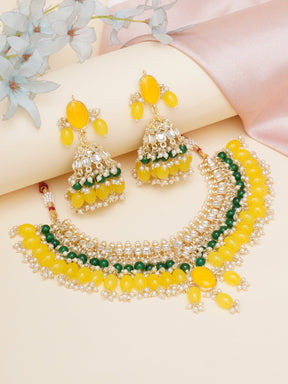 Handcrafted Kundan Semi Bridal Choker Set